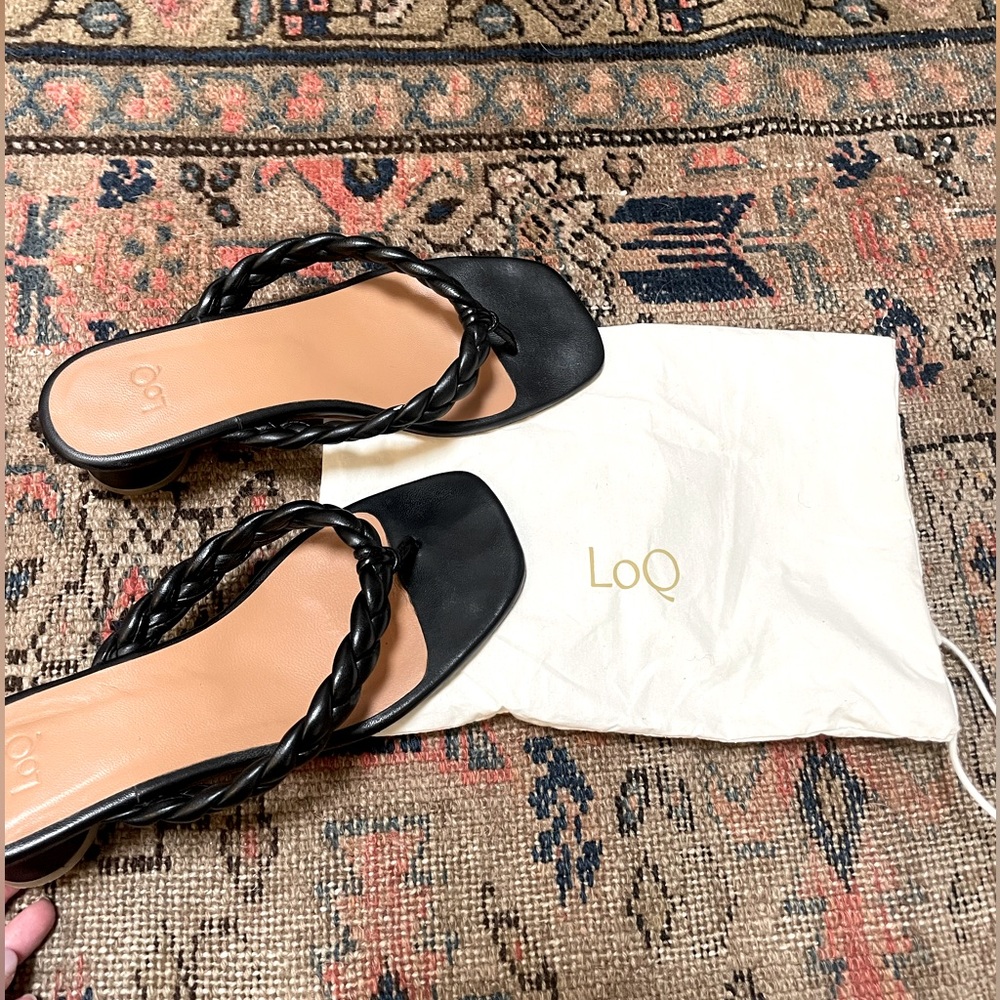 LoQ Braided Luz Sandal Size 8 Black - Picture 8 of 16